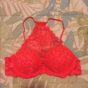 NWOT Beautiful Orange Lace VS Bra